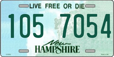 NH license plate 1057054