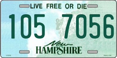 NH license plate 1057056