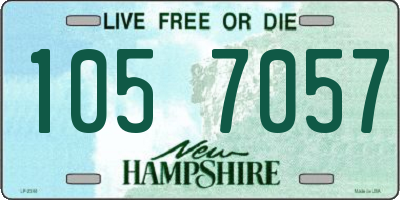 NH license plate 1057057