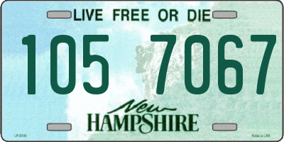 NH license plate 1057067