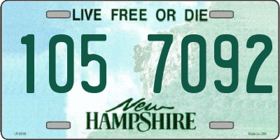 NH license plate 1057092