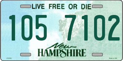 NH license plate 1057102