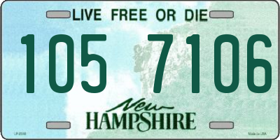 NH license plate 1057106