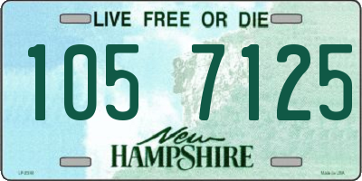NH license plate 1057125