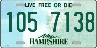 NH license plate 1057138