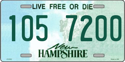 NH license plate 1057200