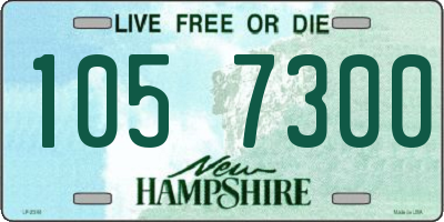 NH license plate 1057300