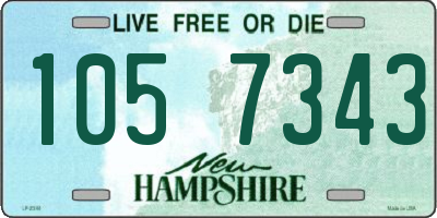 NH license plate 1057343