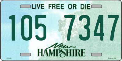 NH license plate 1057347