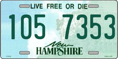 NH license plate 1057353