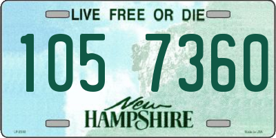 NH license plate 1057360