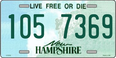 NH license plate 1057369