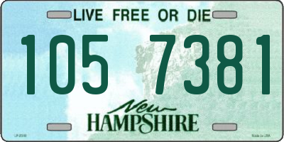 NH license plate 1057381