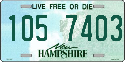 NH license plate 1057403