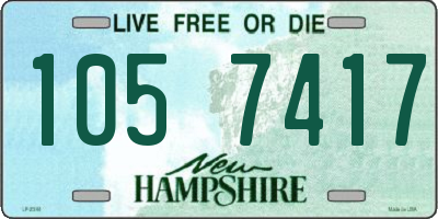 NH license plate 1057417
