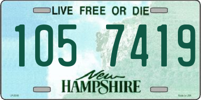 NH license plate 1057419