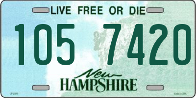 NH license plate 1057420