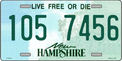 NH license plate 1057456