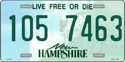 NH license plate 1057463