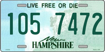 NH license plate 1057472