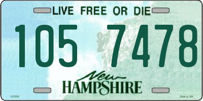 NH license plate 1057478