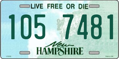 NH license plate 1057481