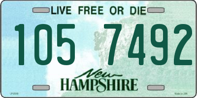 NH license plate 1057492