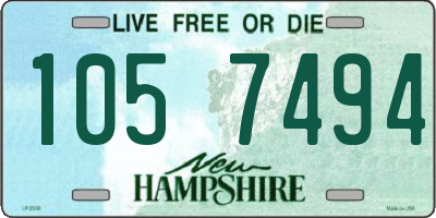 NH license plate 1057494
