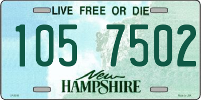 NH license plate 1057502