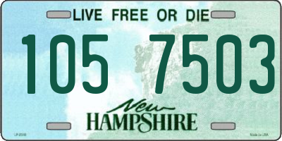 NH license plate 1057503