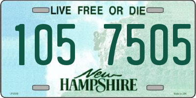 NH license plate 1057505