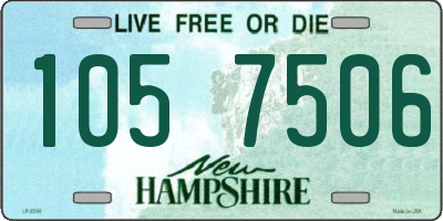 NH license plate 1057506