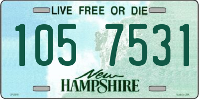 NH license plate 1057531