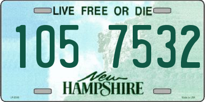 NH license plate 1057532