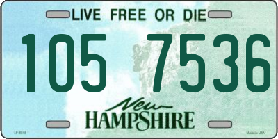NH license plate 1057536