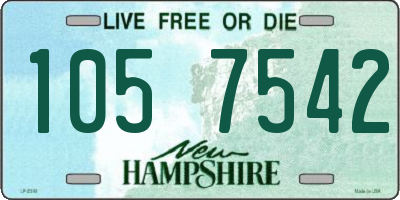 NH license plate 1057542
