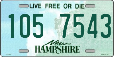 NH license plate 1057543