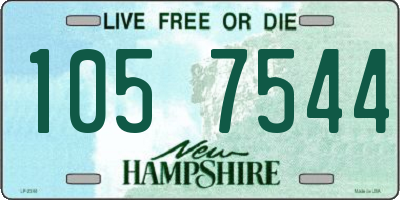 NH license plate 1057544