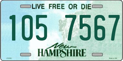 NH license plate 1057567