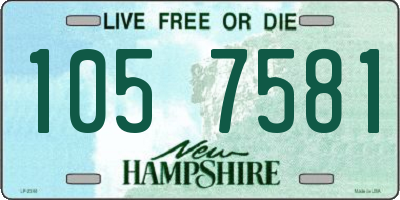 NH license plate 1057581