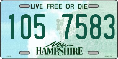NH license plate 1057583