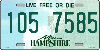 NH license plate 1057585