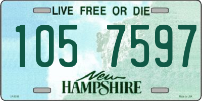 NH license plate 1057597