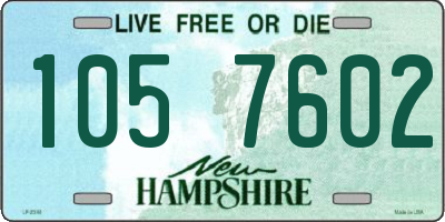 NH license plate 1057602