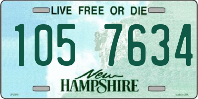 NH license plate 1057634