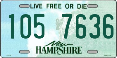 NH license plate 1057636