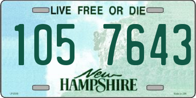 NH license plate 1057643