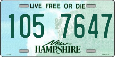 NH license plate 1057647