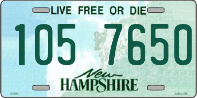 NH license plate 1057650