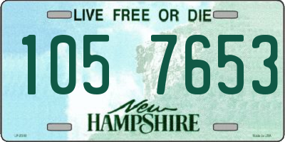 NH license plate 1057653